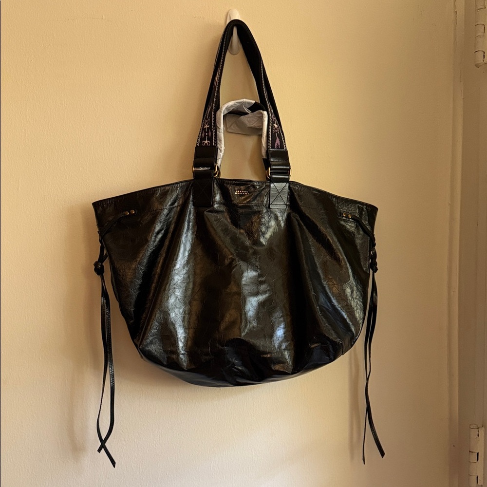 New Isabel Marant Wardy Leather Shopper Tote